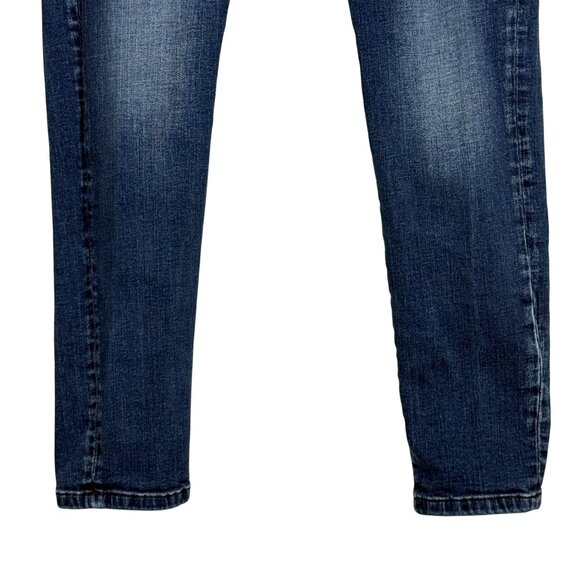 Flying Monkey Button-Front Skinny Jeans Sz 26 Dark Wash Denim - Picture 8 of 9